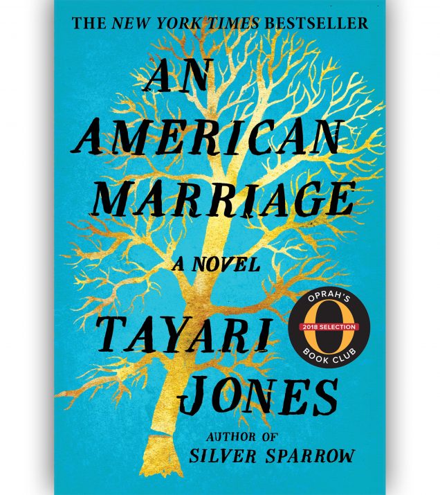 An American Marriage by Tayari Jones Book Cover with Oprah Stamp
